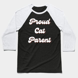 Cat Parent Retro Baseball T-Shirt